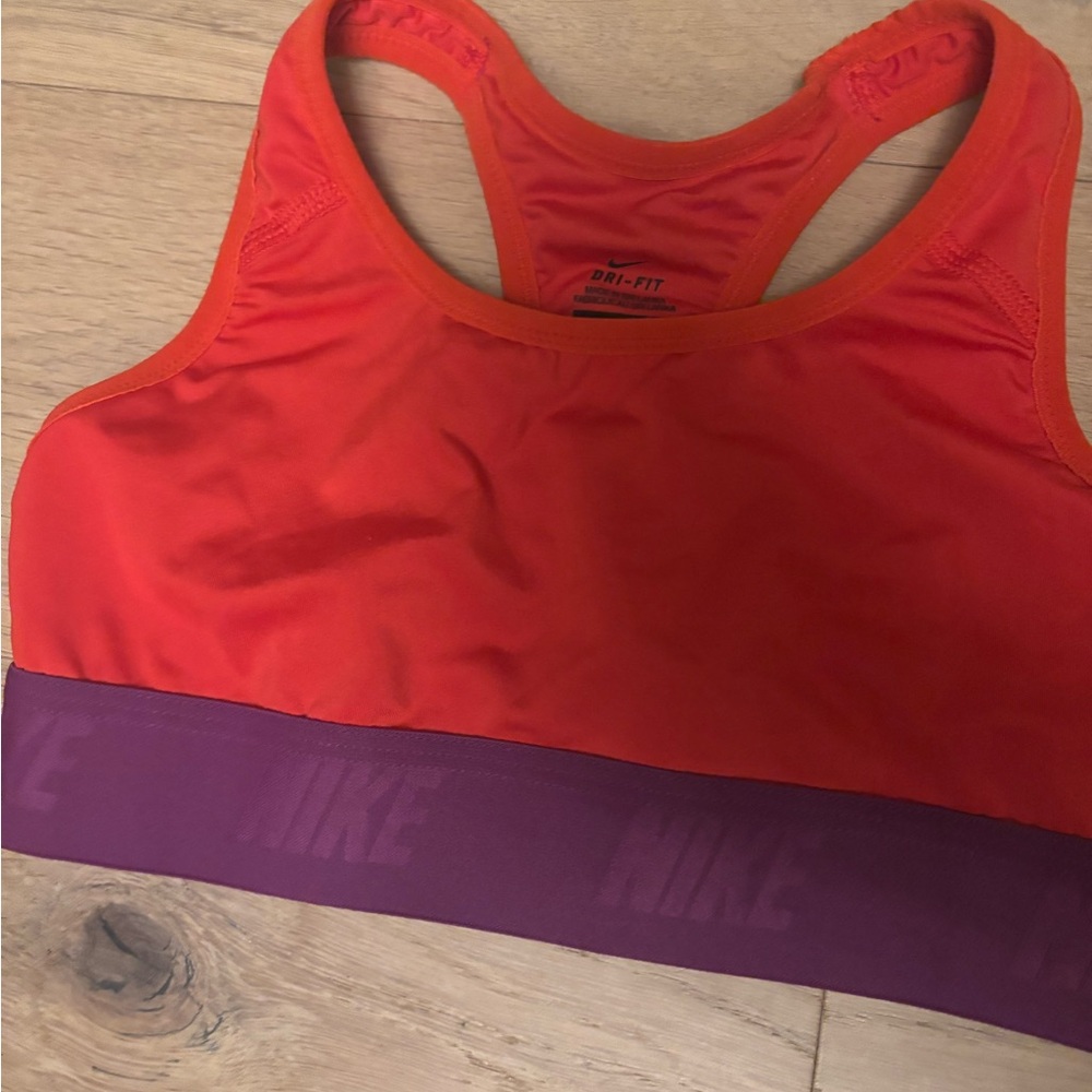 Nike Bright Orange Dri-FIT Sports Bra